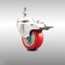 Service Caster 3 Inch 316SS Red Polyurethane Swivel 12mm Stem Caster Total Lock Brake SCC SCC-SS316TSTTL20S314-PPUB-RED-M1215 - alternate 1